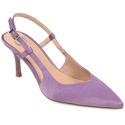 Journee Collection Collection Women's Knightly Wide Width Pump In Purple