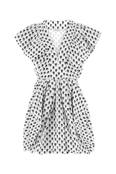 Philosophy Di Lorenzo Serafini Printed Baloon Dress With Ruffles In Multi