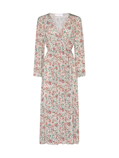 See By Chloé Floral-print V-neck Maxi Dress In Multicolor