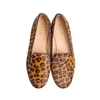 HOUSE OF ZALO CHEETAH CALF HAIR SLIPPER IN MOCHA