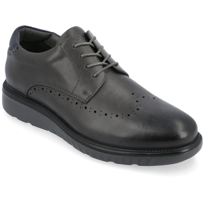 Vance Co. Ramos Wingtip Vegan Leather Derby Sneaker In Grey