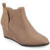 Journee Collection Collection Women's Mylee Wide Width Bootie In Beige