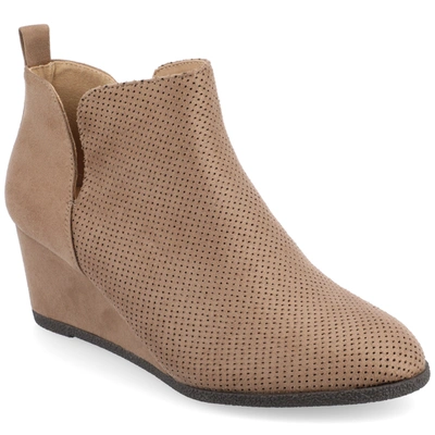 Journee Collection Collection Women's Mylee Wide Width Bootie In Grey