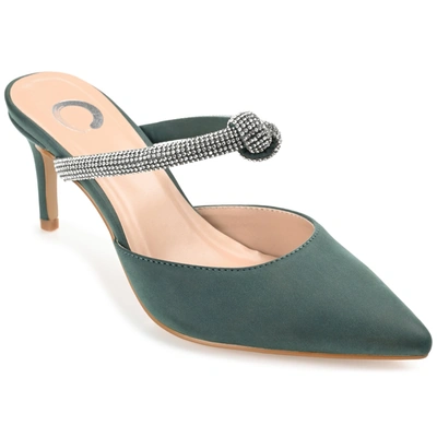 Journee Collection Collection Women's Lunna Wide Width Pump In Green