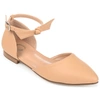 Journee Collection Womens Vielo Ballet Almond Toe Buckle Flats In Multi