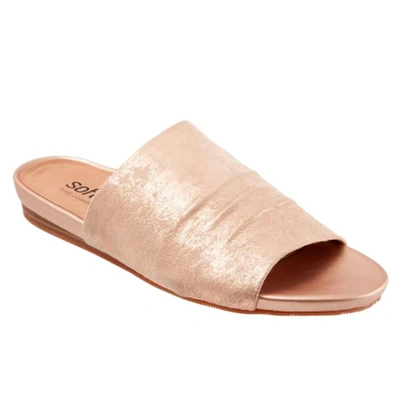 Softwalk Women's Camano Sandal In Rose Gold In Beige