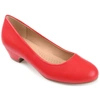 Journee Collection Collection Women's Comfort Saar Narrow Width Pump In Red