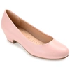 Journee Collection Women's Comfort Saar Narrow Width Pump In Pink