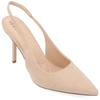 Journee Collection Elenny Slingback Stiletto Pump In Brown