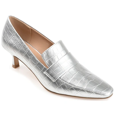 Journee Collection Celina Loafer Pump In Grey