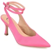 Journee Collection Marcella Ankle Strap Pump In Pink