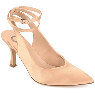 Journee Collection Collection Women's Marcella Wide Width Pump In Gold