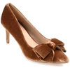 Journee Collection Collection Women's Crystol Wide Width Pump In Brown