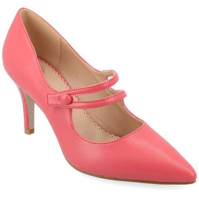 Journee Collection Collection Women's Sidney Narrow Width Pump In Pink