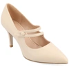 Journee Collection Collection Women's Sidney Narrow Width Pump In Beige