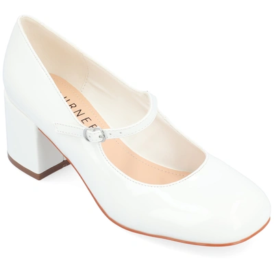 Journee Collection Collection Women's Tru Comfort Foam Wide Width Okenna Pumps In White