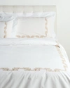 DEA ITALIAN LINENS SINFONIA TOSCANA GEO EMBROIDERY PERCALE DUVET SET