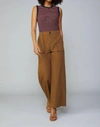 Current Air Pocket Detail Cargo Pant In Cocoa In Brown