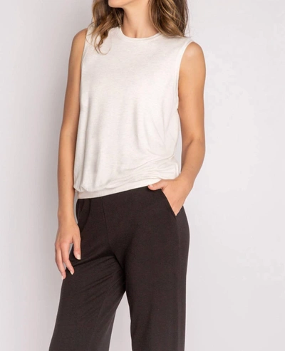 Pj Salvage Essential Tank In Oatmeal In White