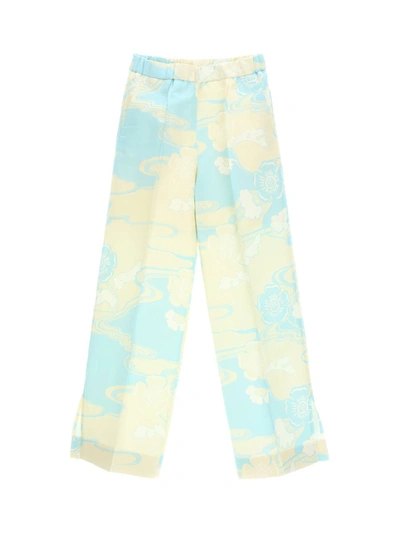 Jil Sander Trousers In 294 Blue Hydrangea