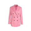 Tom Ford Double-breasted Long-sleeve Blazer In Pink