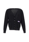 DSQUARED2 DSQUARED2 "FLUO TRIM" WOOL AND CASHMERE CARDIGAN