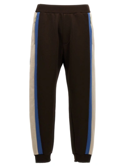 Dsquared2 Joggers With Contrast Bands In Brown