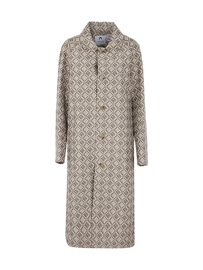 MARINE SERRE MARINE SERRE MOON DIAMANT REGENERATED JACQUARD PARDESSUS CLOTHING