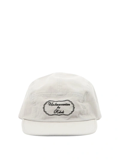 Undercoverism Beige Paneled Cap In Grey