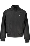 Calvin Klein Eco-conscious Long Sleeve Zip Jacket In Black