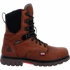 Rocky Men's Worksmart 8" Waterproof Composite Toe Work Boot - Medium Width In Brown In Brown