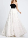 Mac Duggal Strapless Ball Gown In Black In Black