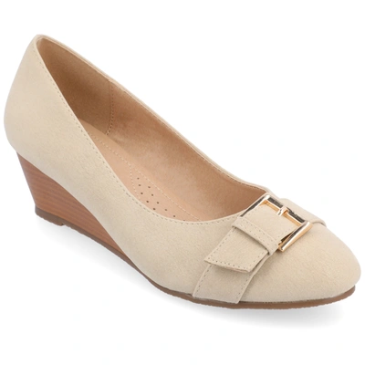 JOURNEE COLLECTION COLLECTION WOMEN'S COMFORT GRAYSN WIDE WIDTH WEDGE