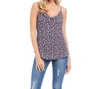Karen Kane Print Cowl Neck Camisole In White