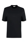 Saint Laurent Oversized Cotton T-shirt In Black