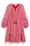 Vineyard Vines Vineyard Tile Print Shirt Dress In Vineyard Tile - Red