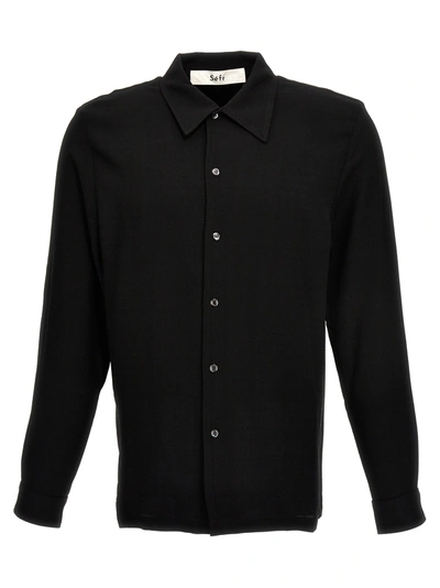 Séfr Navy Rampoua Shirt In Black