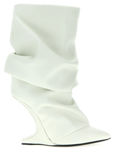 Nicolo' Beretta Tales Boots, Ankle Boots White In Blanco