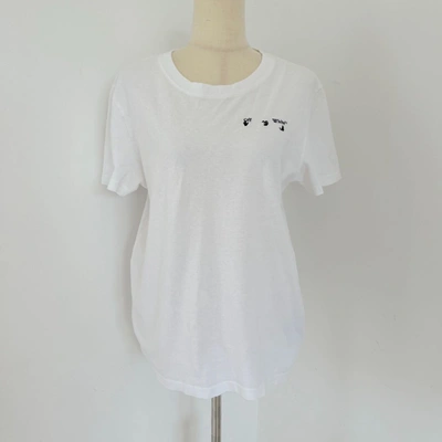 Pre-owned Off-white White T Shirt With X Logo On Back