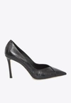 JIMMY CHOO CASS 95 PUMPS IN CROC-EMBOSSED LEATHER