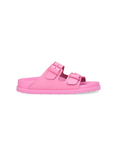 Birkenstock Arizona Double-buckled Sandals In Pink