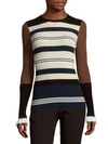 OPENING CEREMONY Striped Roundneck Top,0400095354282