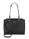 KARL LAGERFELD TEXTURED LEATHER TOTE,0400094196847