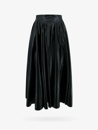 Philosophy Di Lorenzo Serafini Coated-finish Flared Skirt In Black