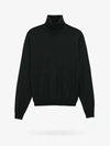 Saint Laurent Women Sustainable Wool Sweater With Embroidered Monogram In Black