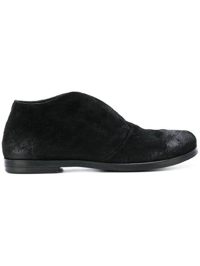 Marsèll Slip On Leather Brogues In Black