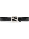 GUCCI SIGNATURE LEATHER BELT,411924CWC1N12132445