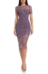 Dress The Population Lia Dress In Dusty Lavender