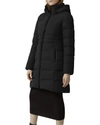 Canada Goose Aurora Parka Coat In Black