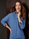 Jones New York Serenity Long Sleeve Tunic Top In Multi